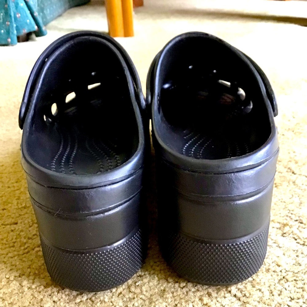 Black Platform Clogs - image 7